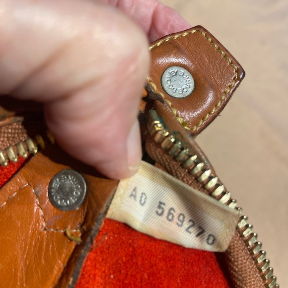 Dooney and Bourke Large Hobo - Red with British Tan - Picture 8 of 11